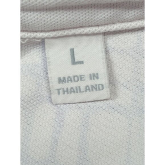 Lady Hagen Women’s Large Golf Polo Top Purple White Sleeveless Stretch Athletic - Picture 4 of 8